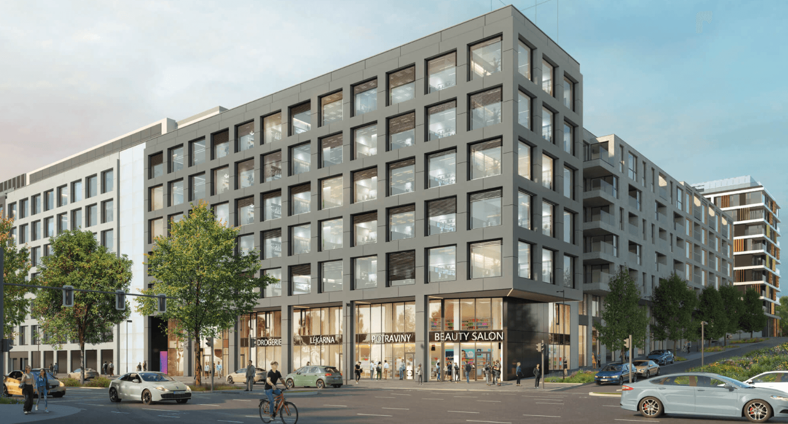 Administrativní budova A-A2, Rohanské nábřeží, Praha 8