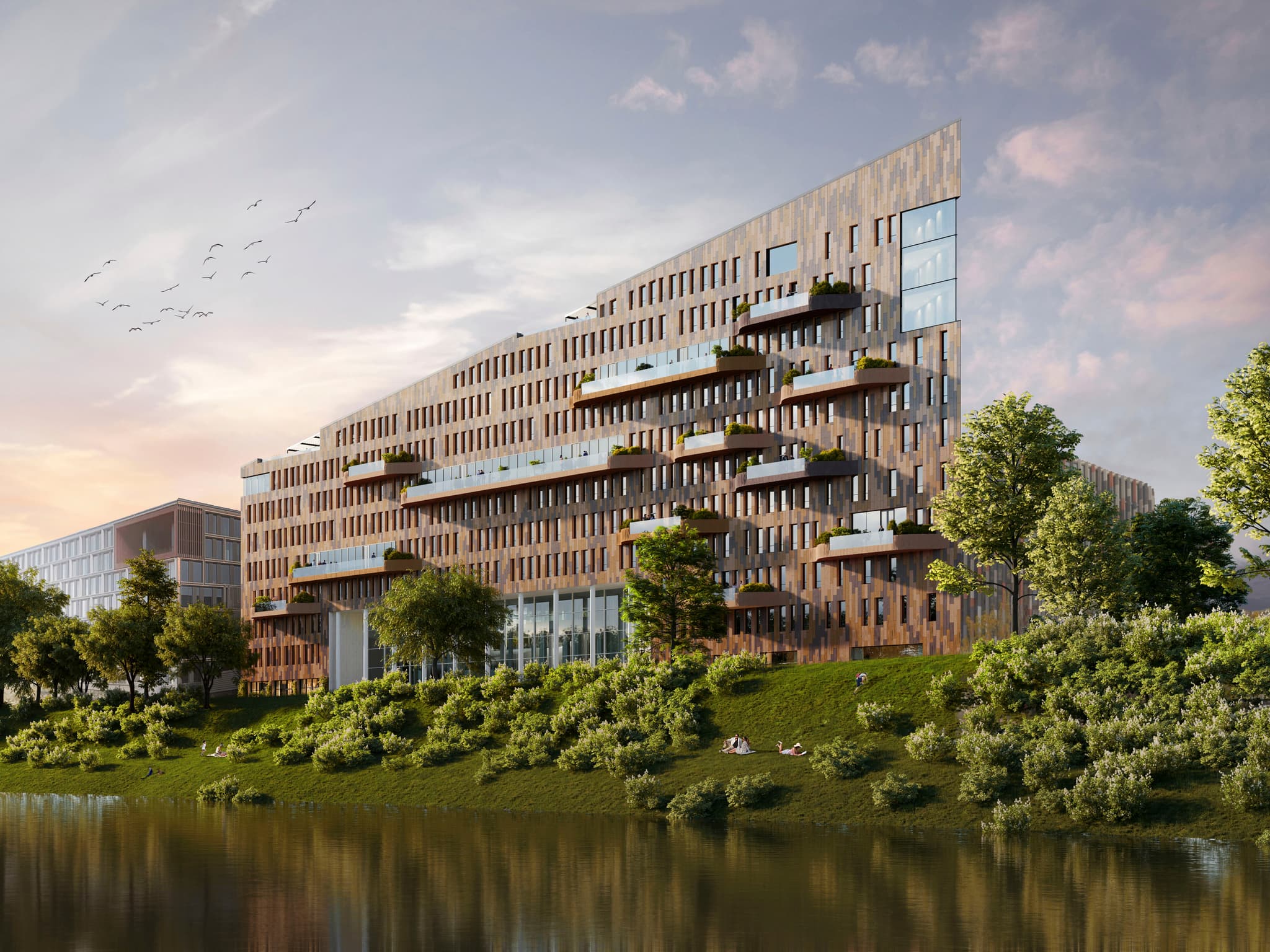 Danube House, Karolínská, Praha 8 -Karlín