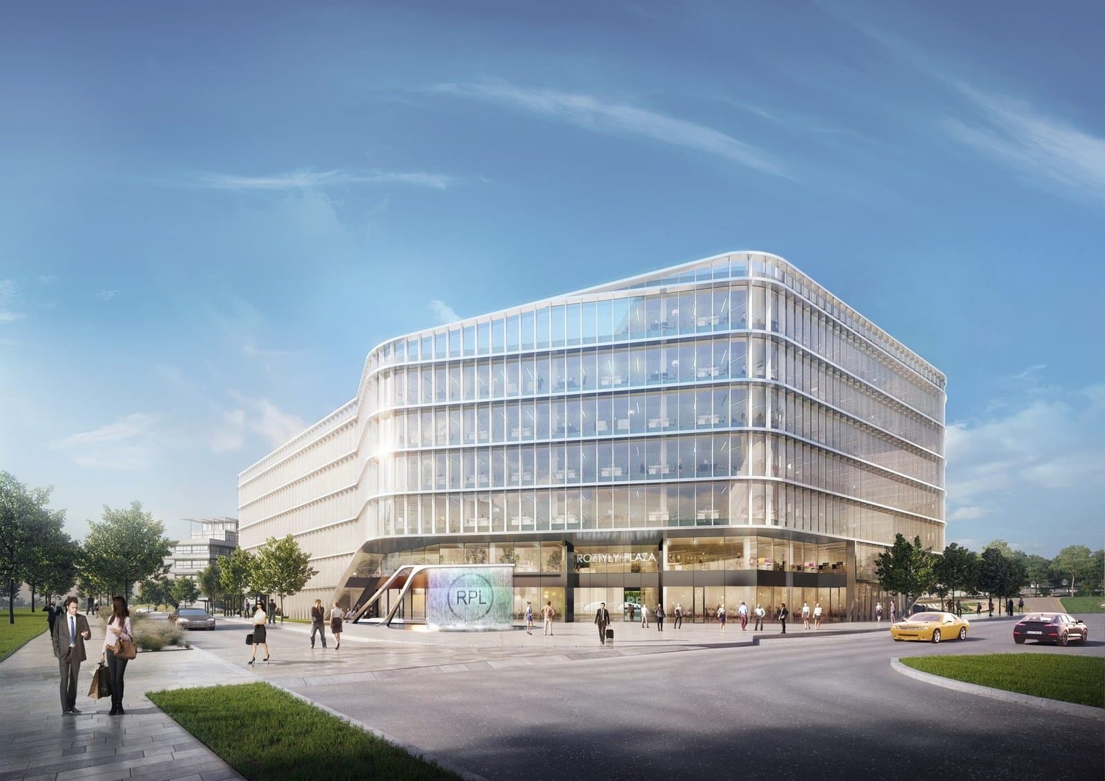 Kancelářská budova Roztyly Plaza pokročila do fáze nadzemní výstavby. Polovina kanceláří již má své nájemce.