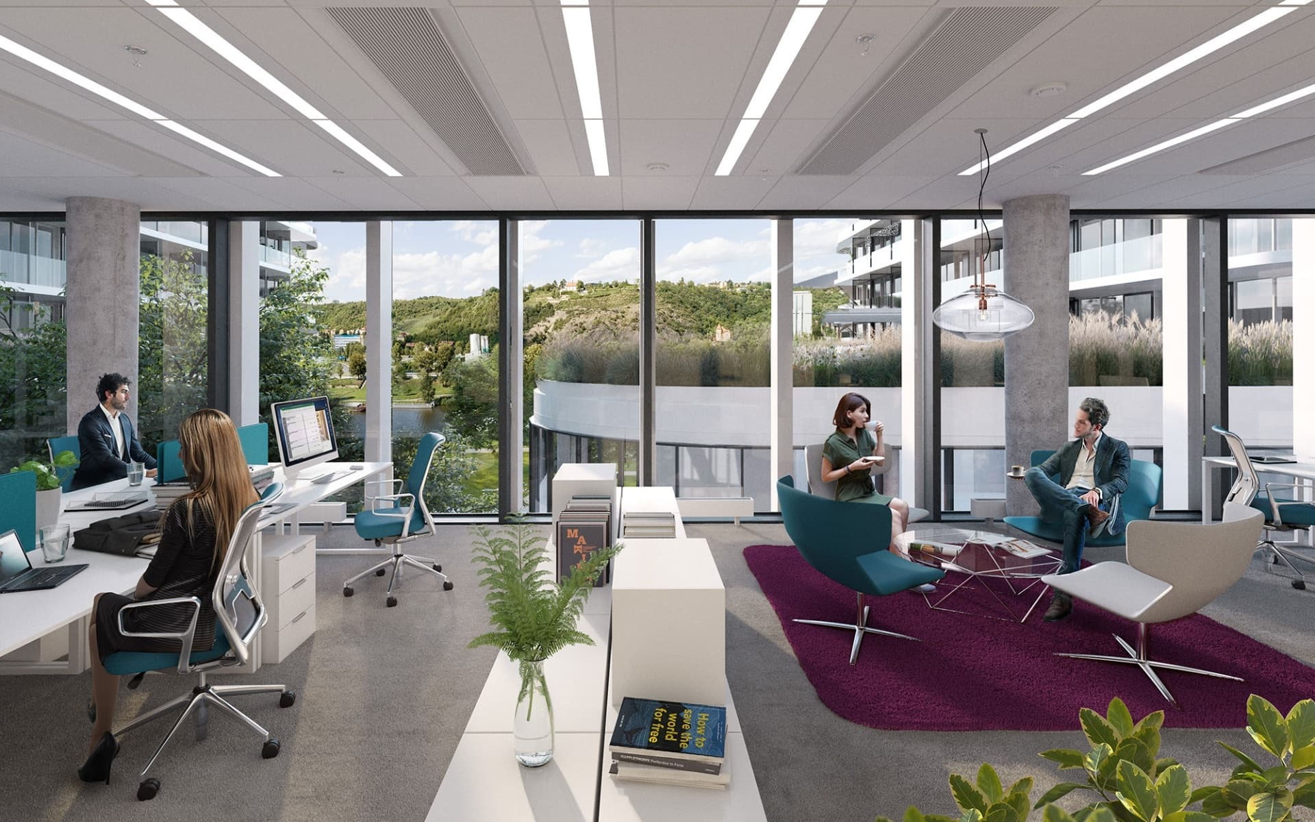 Servisované kanceláře Port7, Partyzánská, Praha 7 - Holešovice