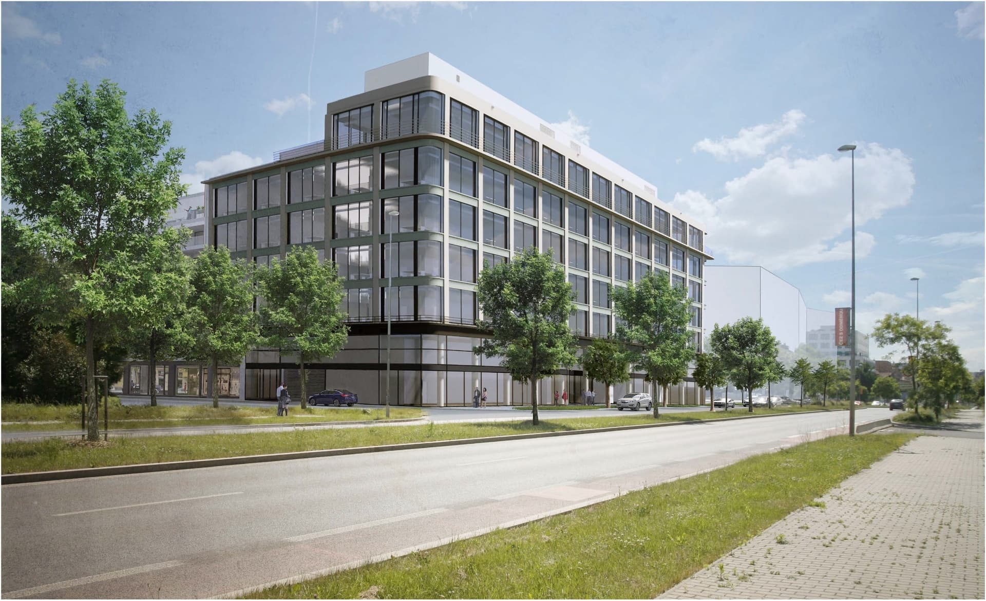 Block Karlín, Rohanské nábřeží, Praha 8 - Karlín